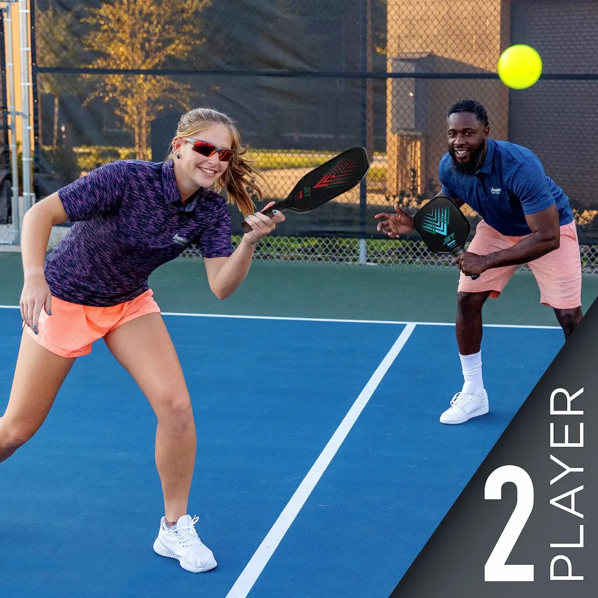 Franklin Sports Jet Pickleball Paddle and Ball Set - Aluminum - 2 Player - USAPA Approved - view 6