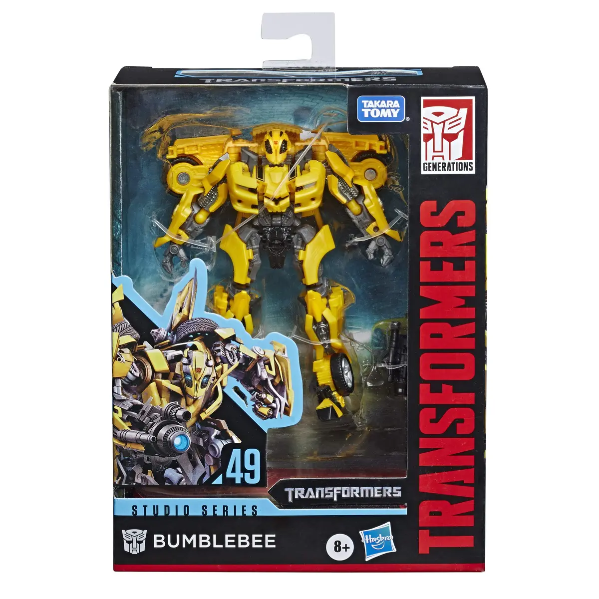 Transformers Studio Series 49 Deluxe Class Bumblebee Action Figure 4.5-Inch (11.4 cm) | Movie 1 Autobot - main product image