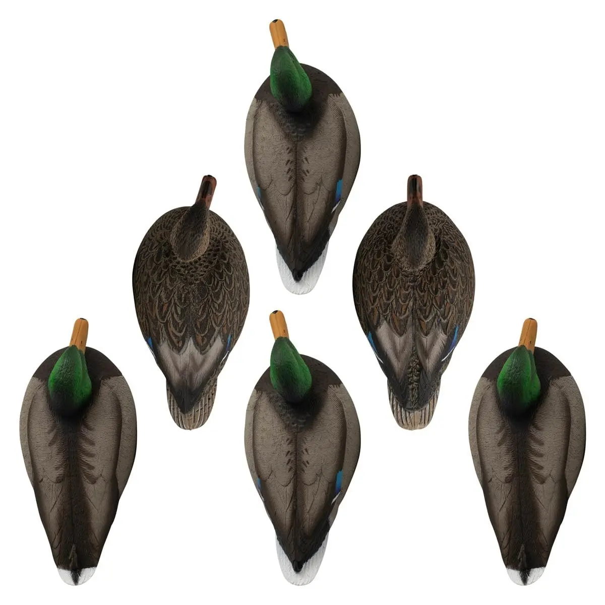 HARD CORE DECOYS Waterfowl Rugged Series Standard Mallard Decoys - 6 Pack | True-to-Life Drakes & Hens - view 2