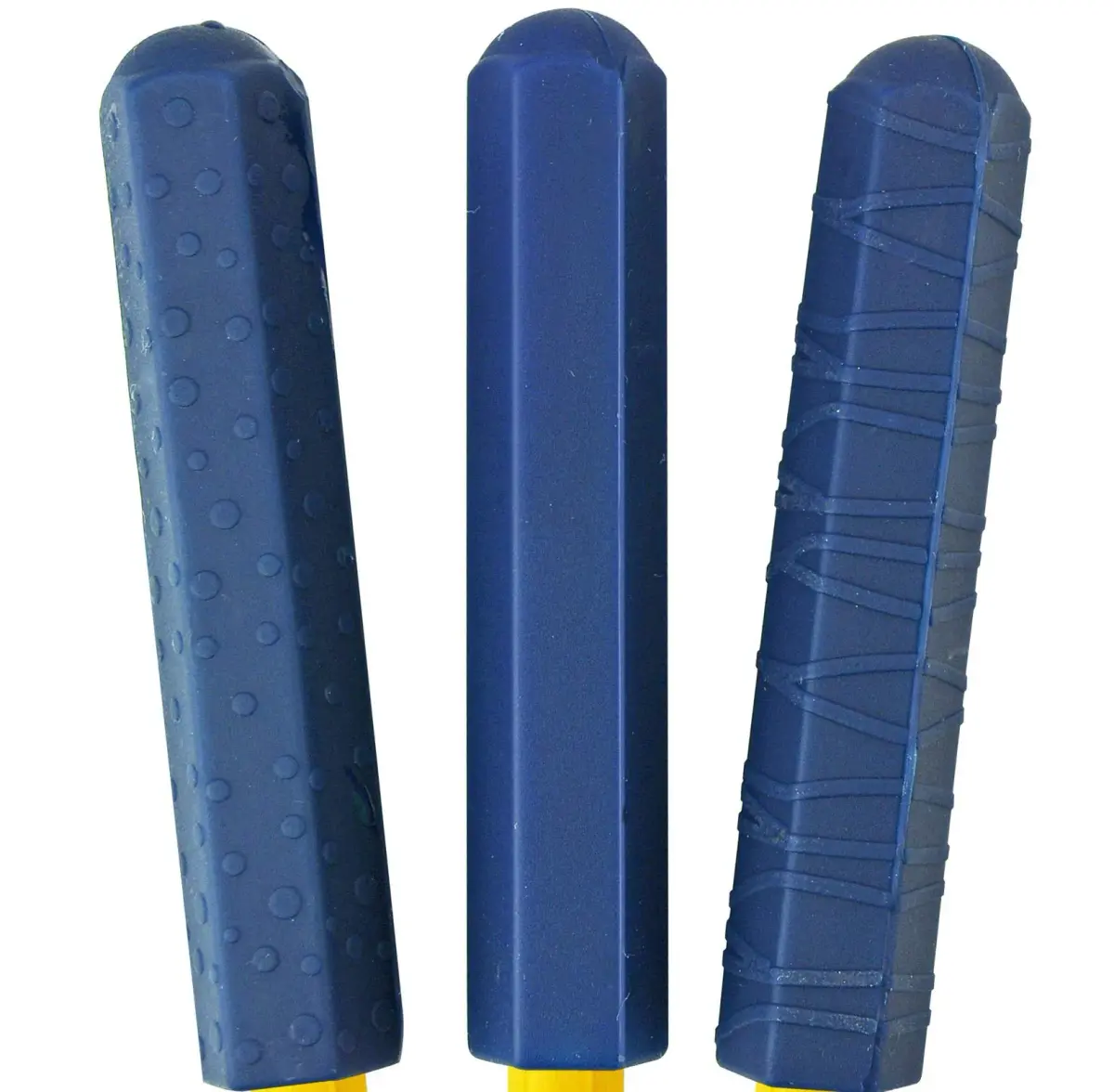 The Pencil Grip Chewberz Pencil Toppers, Latex-Free Chewable Pencil Toppers, Navy Blue, Set of 3 | Discreet Oral Sensory Tool - view 3