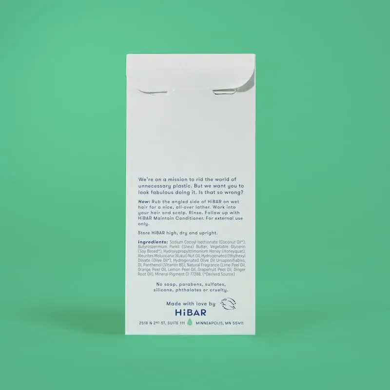 HIBAR Maintain Shampoo Bar 3.2 oz | Plastic-Free, Nourishing & Balanced Hair - view 14