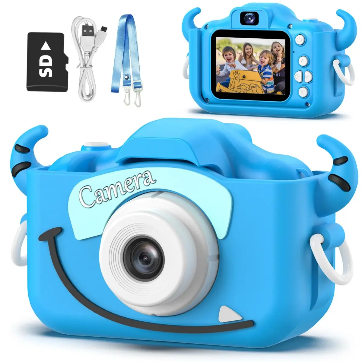 Goopow Kids Digital Camera Toys 12MP 1080P | Educational & Non-Toxic for Ages 3-8 - main product image