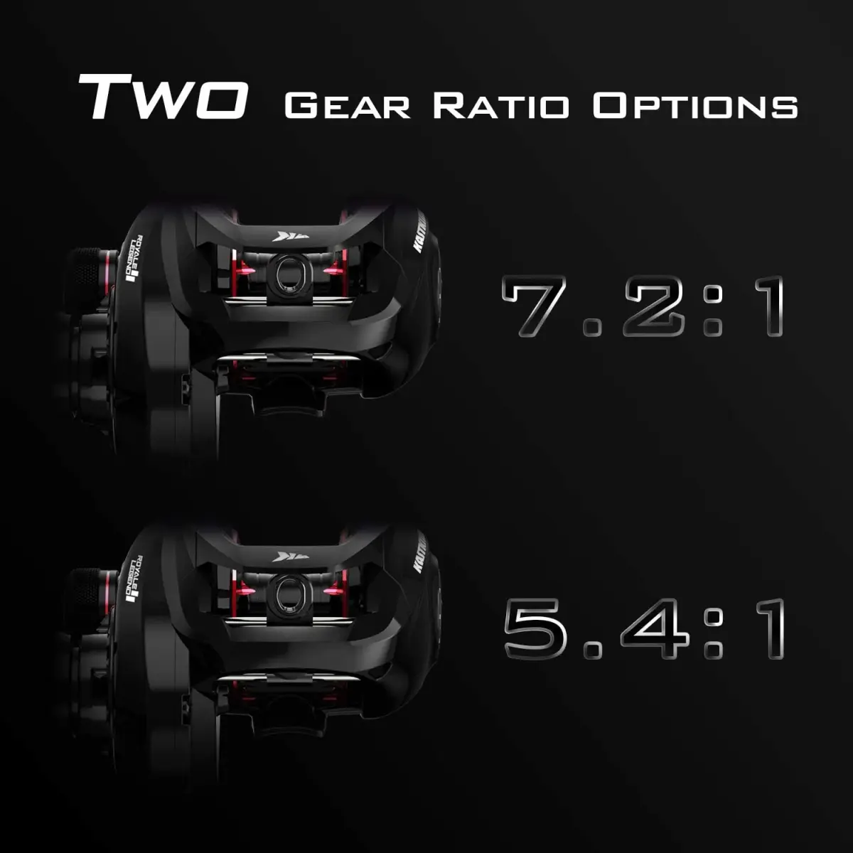 KastKing Royale Legend II Baitcasting Reel 7.2:1 Right Hand 200ml (7.2oz) | Smooth 17.6LB Carbon Fiber Drag & 8-Magnet Braking - view 4