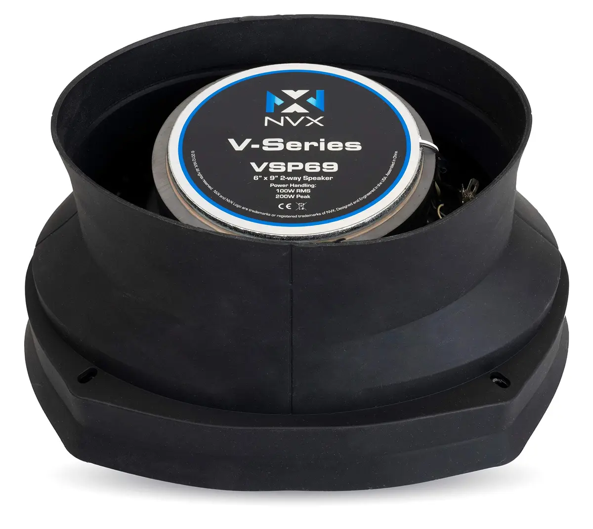 NVX XBAF69 2 Piece Universal 6x9” Silicone Rubber Speaker Baffles | Waterproof Silicone Car Speaker Seal - view 9