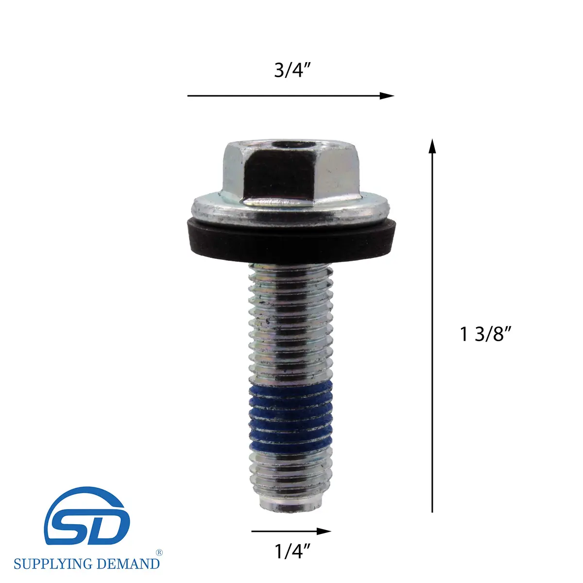 Supplying Demand Clothes Washer Agitator Bolt with Rubber Gasket | Replacement Part for Model-Specific Washers - view 2