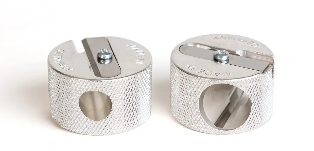 Sun's Out Beauty Precision 2-in-1 Cosmetic Pencil Sharpener | German Steel, Dual Size, Long-Lasting - view 5