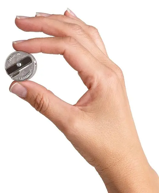 Sun's Out Beauty Precision 2-in-1 Cosmetic Pencil Sharpener | German Steel, Dual Size, Long-Lasting - view 3