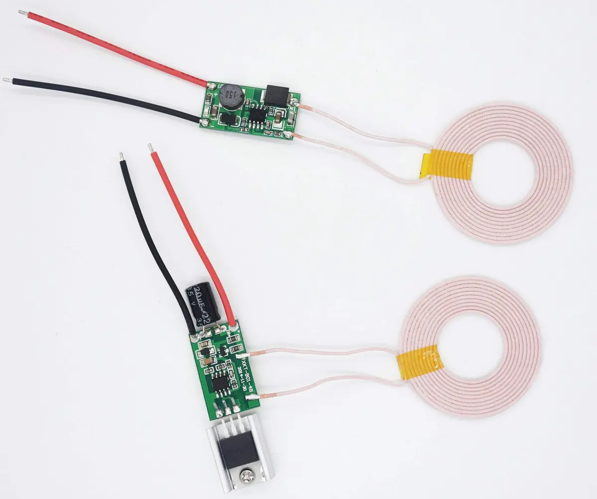 Taidacent 12V 1A Wireless Charging Module with 43mm Coils | 10W DC Input, 5mm Transmission Distance - main product image