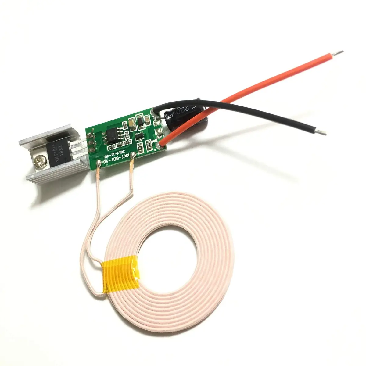 Taidacent 12V 1A Wireless Charging Module with 43mm Coils | 10W DC Input, 5mm Transmission Distance - view 5