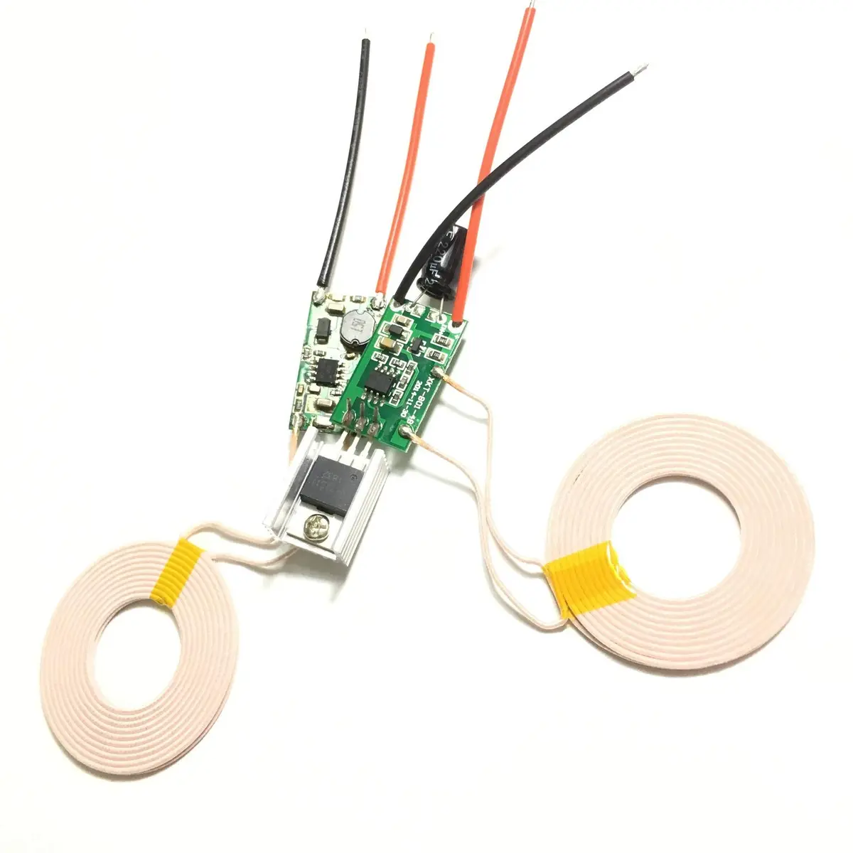 Taidacent 12V 1A Wireless Charging Module with 43mm Coils | 10W DC Input, 5mm Transmission Distance - view 2