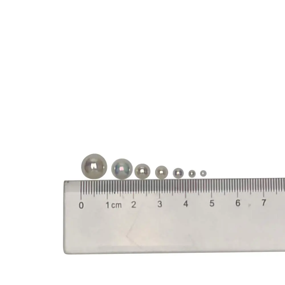 Chenkou Craft 3000PCS Beige Round Flatback Imitation Half Pearls Bead | 2.5mm-10mm, Loops for Jewelry & Crafts - view 4