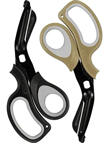 MEUUT 8-Inch Medical Trauma Shears (2-Pack) | Surgical Grade Stainless Steel with Serrated Blades - main product image