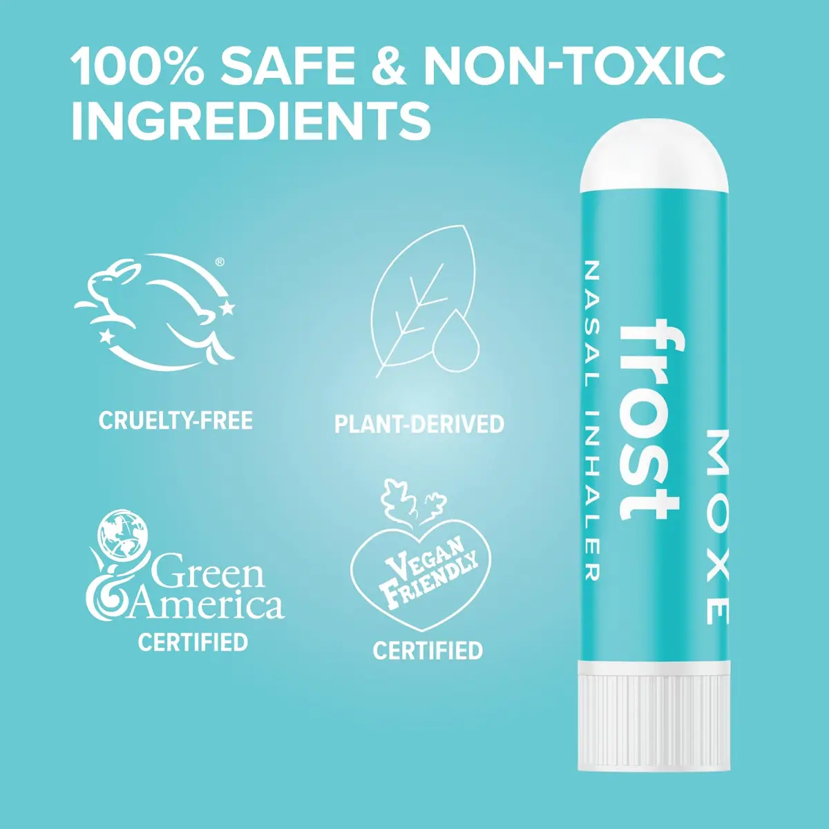 MOXE Frost Refreshing Scent Nasal Inhaler Stick for Breathing Support 3PK | Energizing Aromatherapy with Peppermint, Eucalyptus & Wintergreen - view 8
