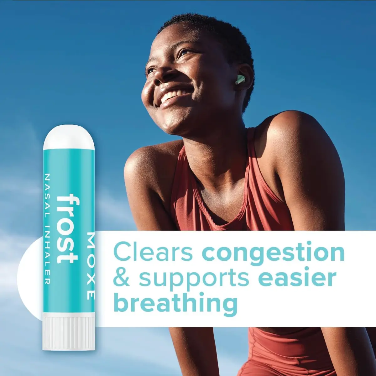 MOXE Frost Refreshing Scent Nasal Inhaler Stick for Breathing Support 3PK | Energizing Aromatherapy with Peppermint, Eucalyptus & Wintergreen - view 4
