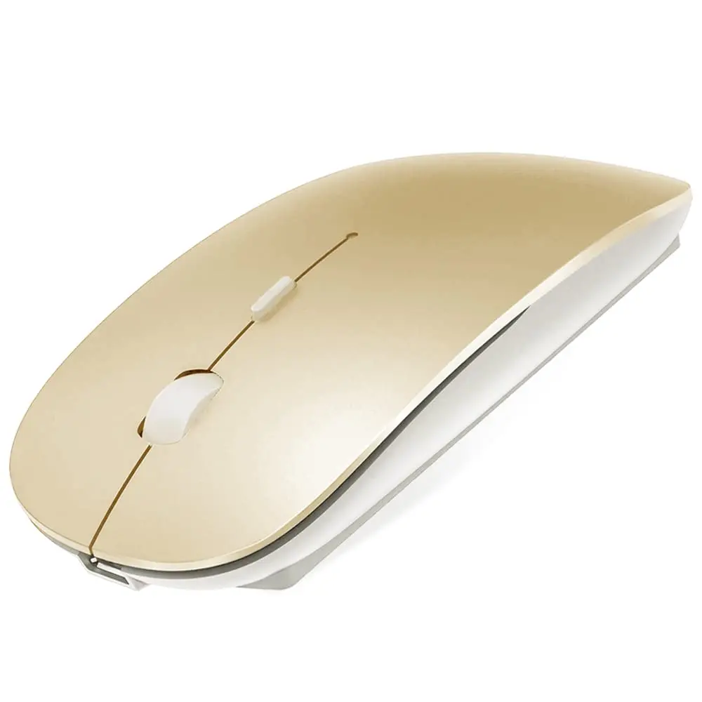 KLO Bluetooth Mouse for MacBook/Laptop/Notebook/pc/iPad/Chromebook, Wireless Mouse for MacBook Pro/AIR (Gold) | 1600 DPI, Rechargeable, Compatible with Mac & Windows - main product image