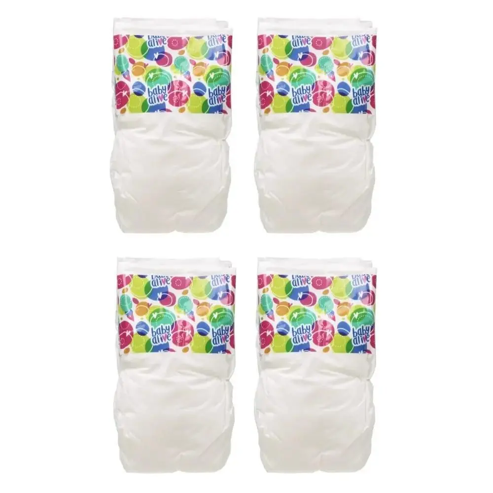Baby Alive Doll Diaper Refill 4-Pack for Kids 3+ | Compatible with Drink & Wet Dolls - main product image