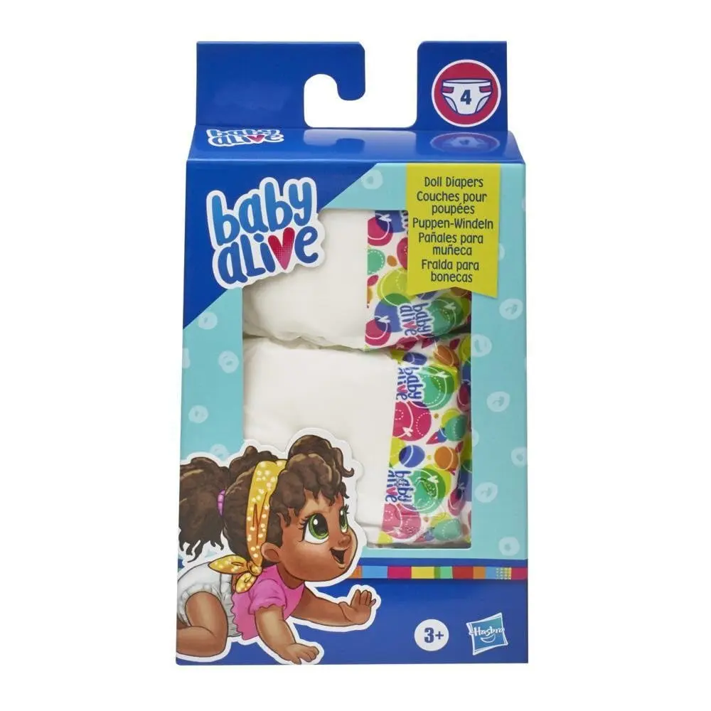Baby Alive Doll Diaper Refill 4-Pack for Kids 3+ | Compatible with Drink & Wet Dolls - view 4