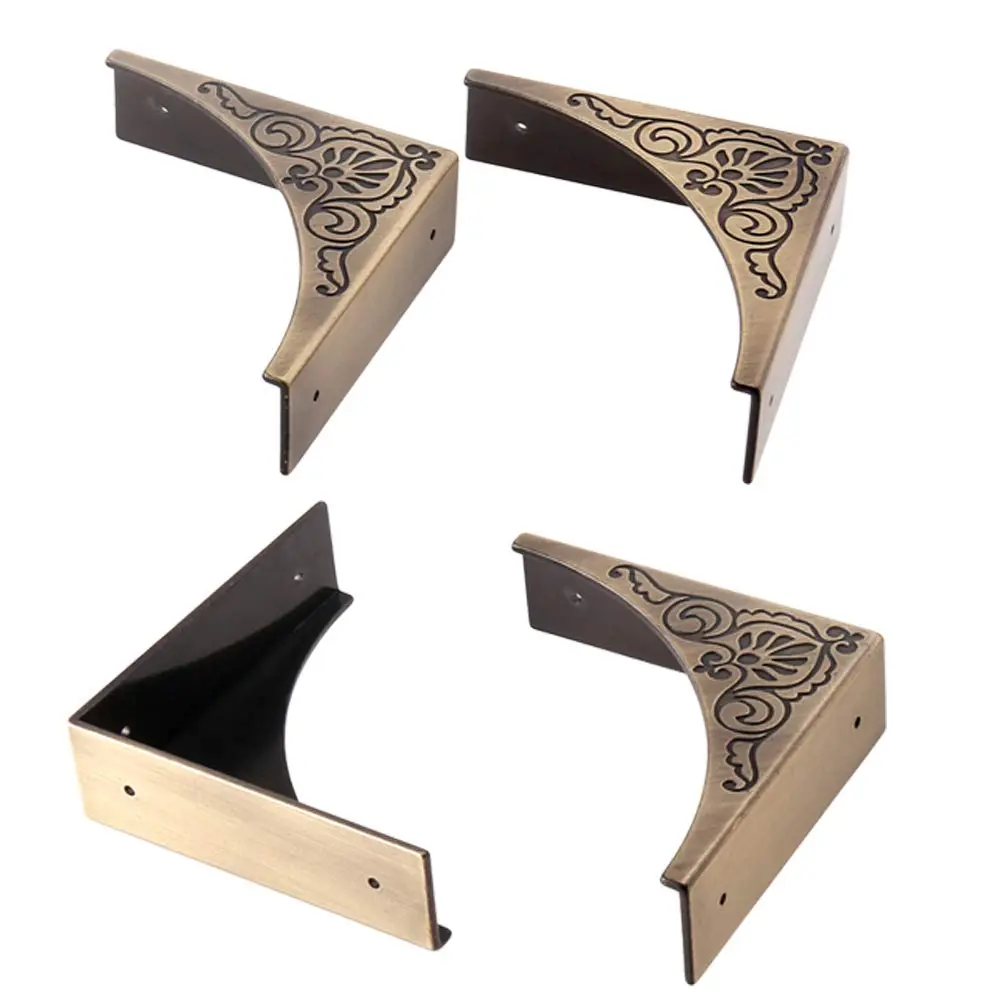 RFORPLY Metal Corner Protector 65.5mm (2.58") Antique Bronze | Protects Furniture Edges & Covers Damage - main product image