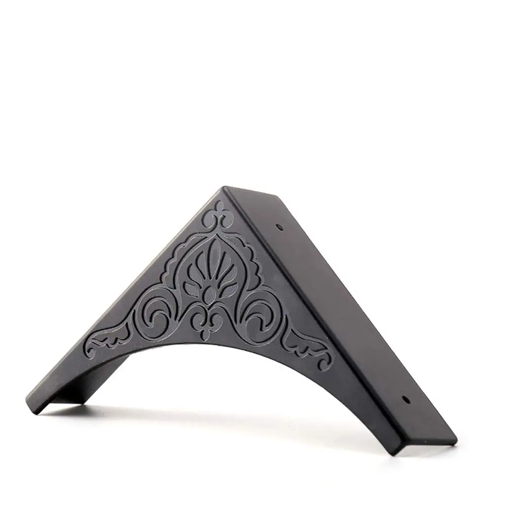 RFORPLY Black Metal Corner Protector 4 Pcs Antique Edge Safety Guard | Covers Damaged Corners - view 4