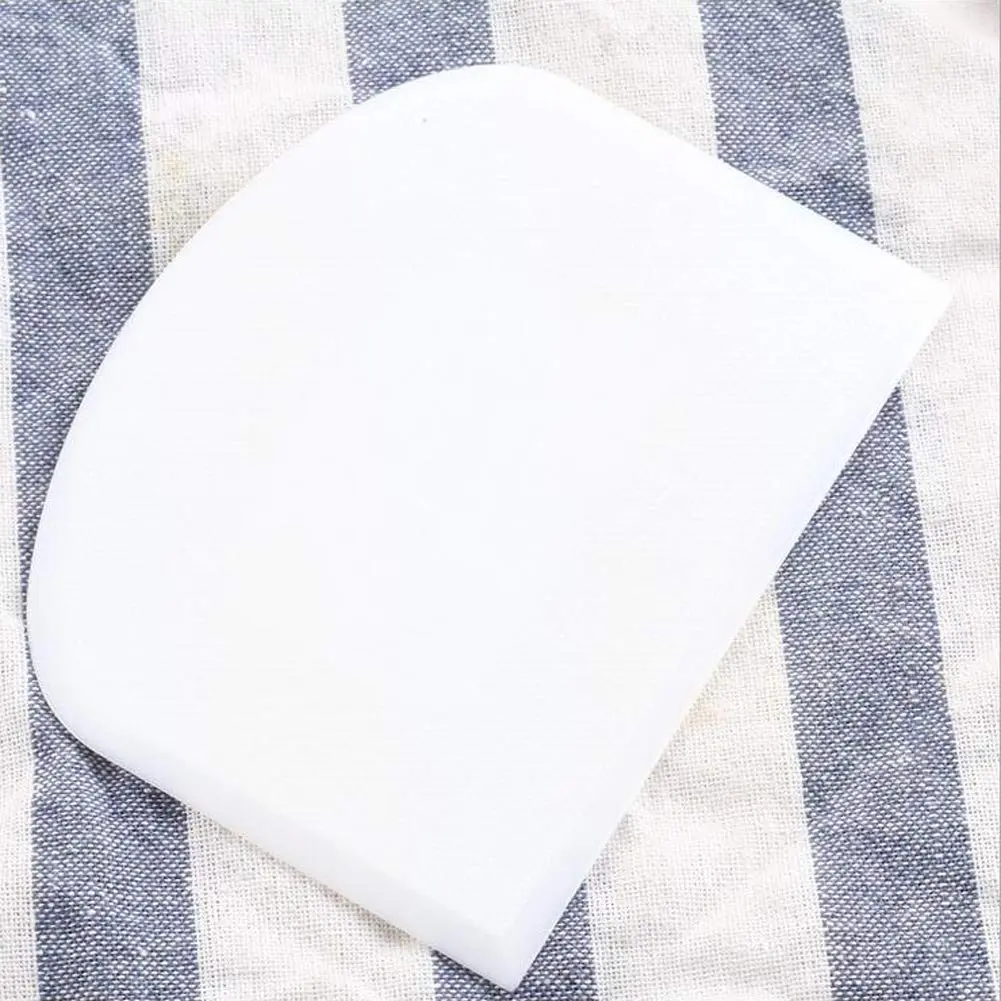 lasenersm Plastic Dough Scraper Set with 2 Flexible Bowl Scrapers, White & Green | 12 x 9.5cm (4.72" x 3.74") - view 6