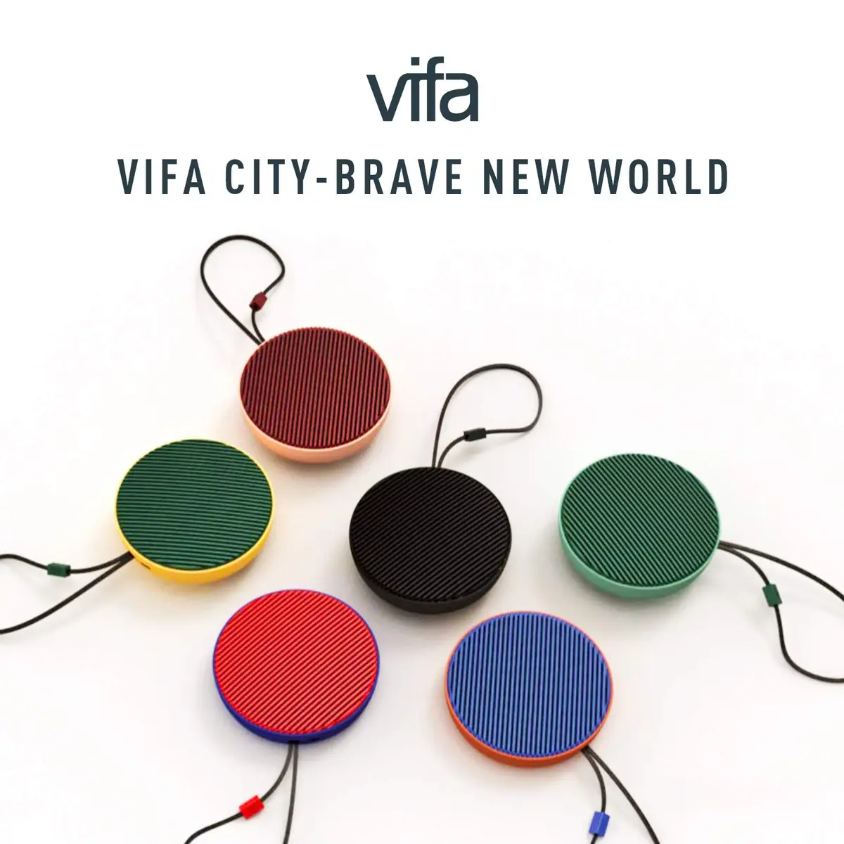 Vifa City Portable Wireless Bluetooth Speaker with Dual Pairing & IPX4 Waterproof, 20W HiFi Audio, 65mm Drivers, Burgundy Blush | Modern Premium Design - view 6