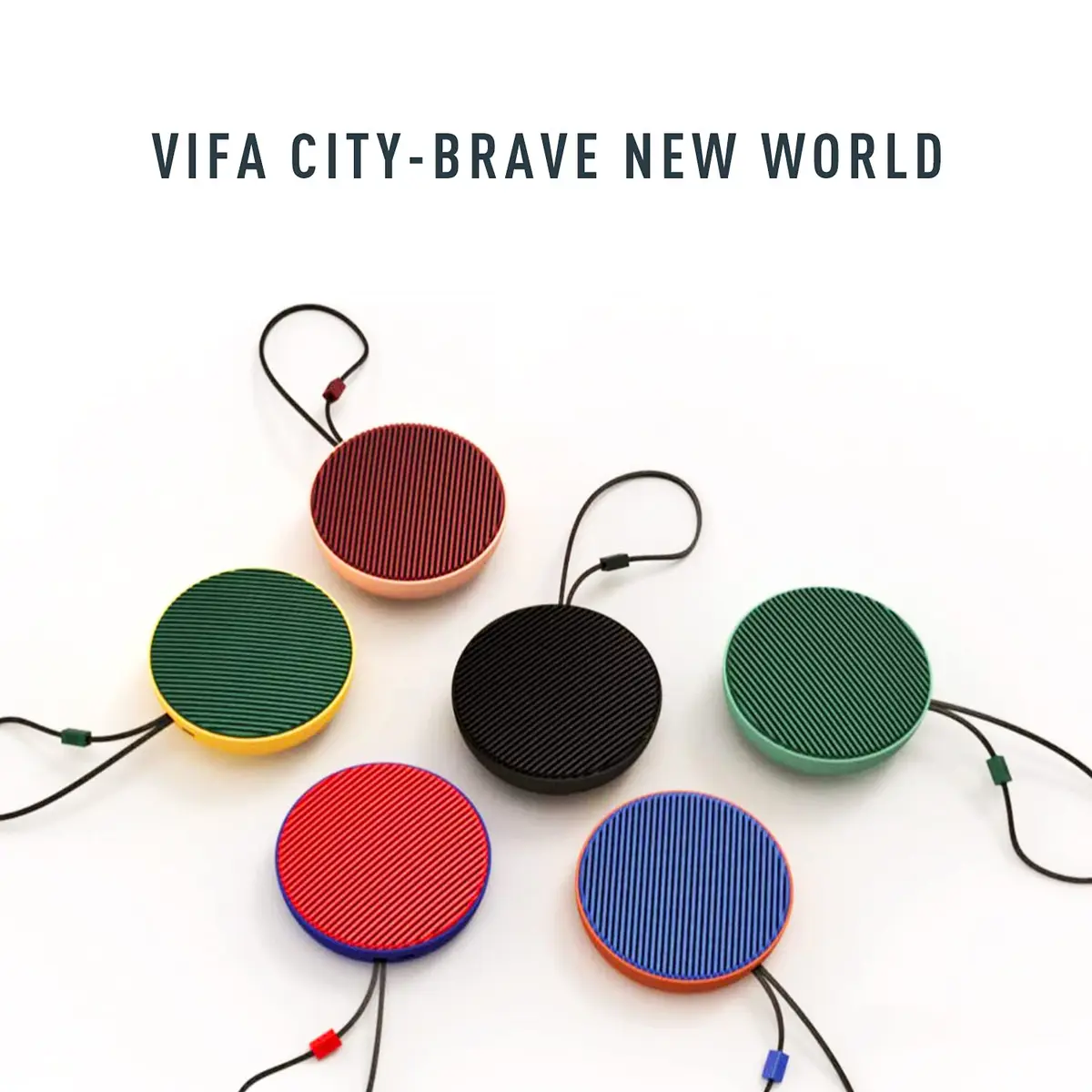 Vifa City Portable Bluetooth Speaker, Terracotta Blue | IPX4 Waterproof, Dual Pairing, 20W HiFi Audio - view 7