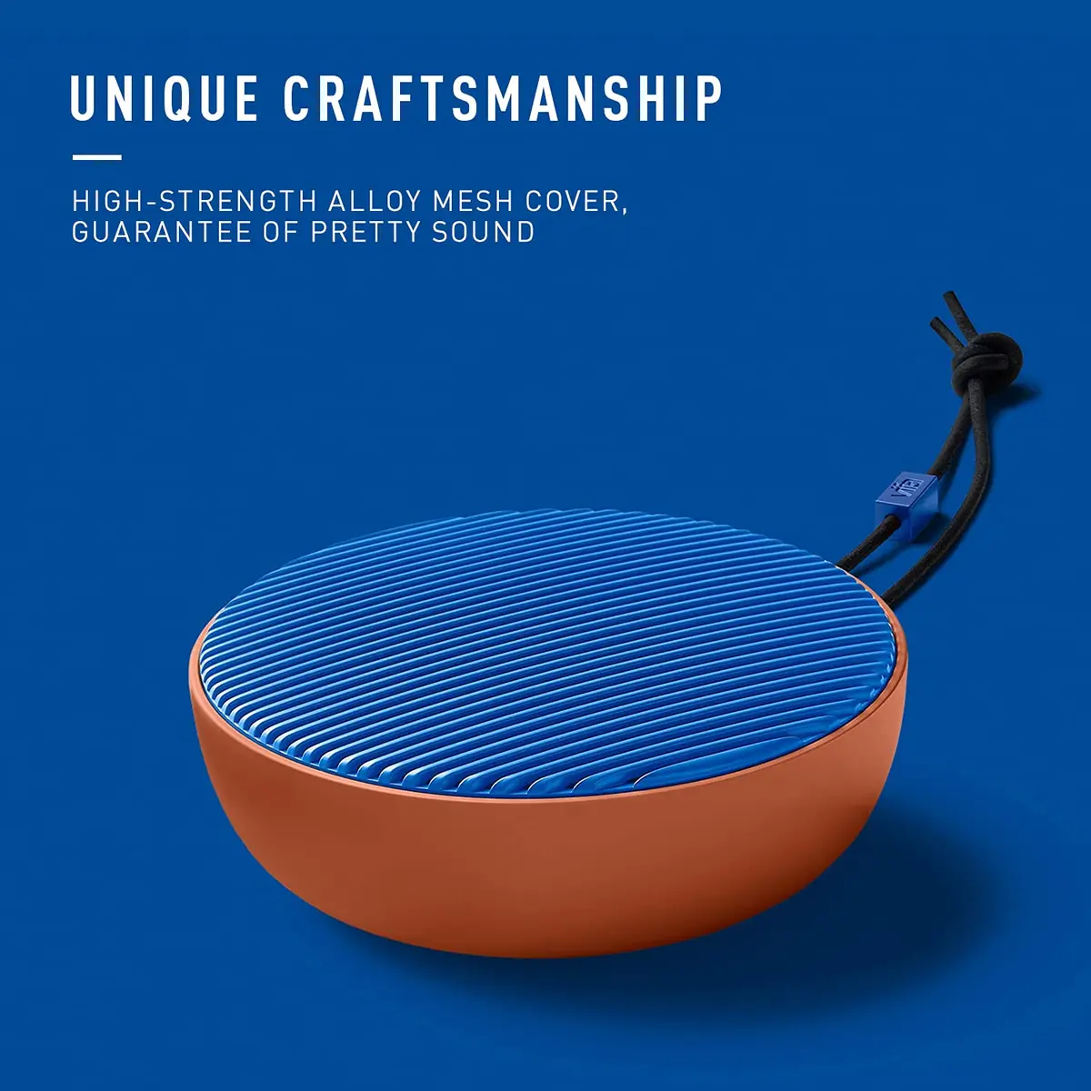 Vifa City Portable Bluetooth Speaker, Terracotta Blue | IPX4 Waterproof, Dual Pairing, 20W HiFi Audio - view 2