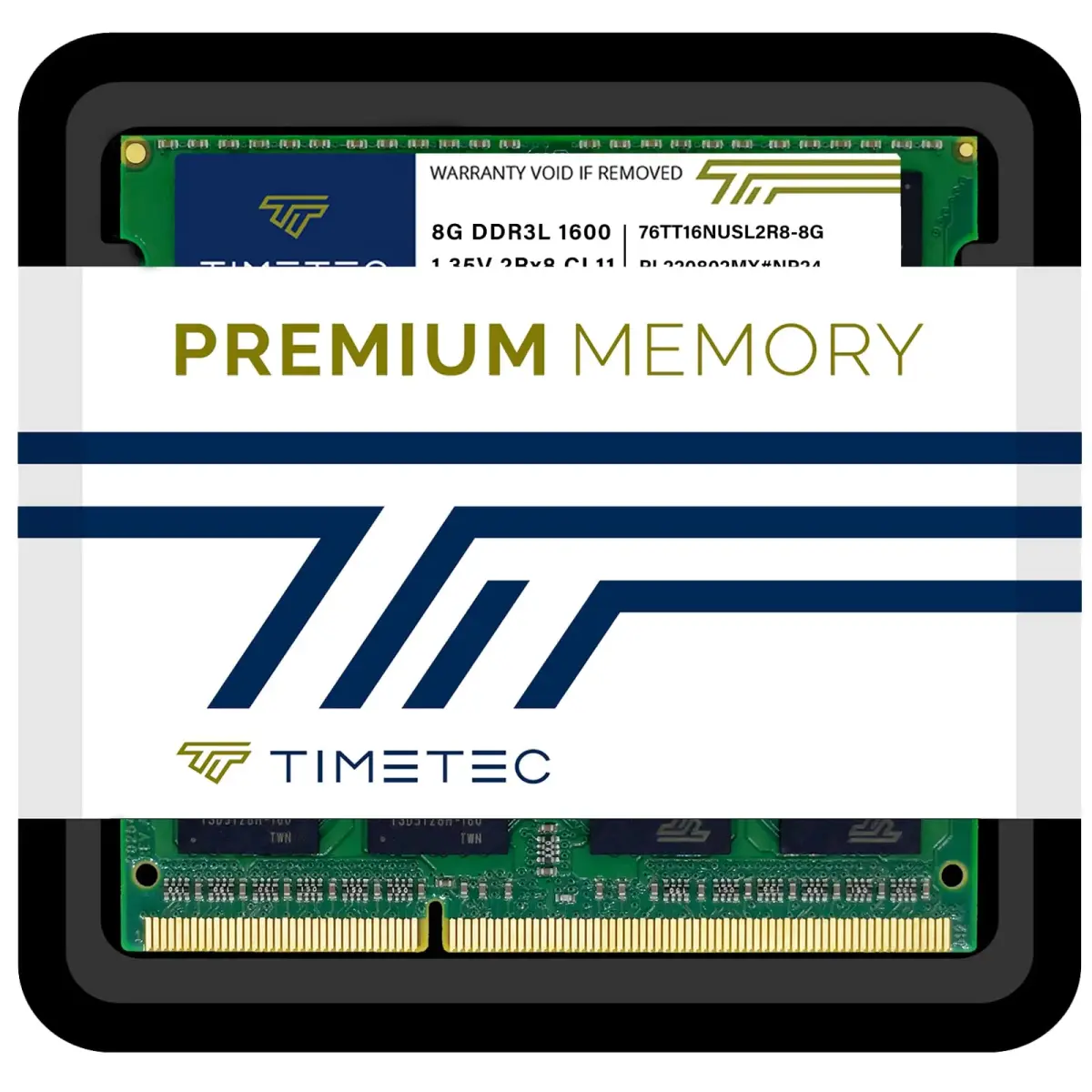 Timetec 16GB KIT(2x8GB) DDR3L 1600MHz PC3L-12800 1.35V Non-ECC SO-DIMM RAM | Compatible with Synology NAS - view 5