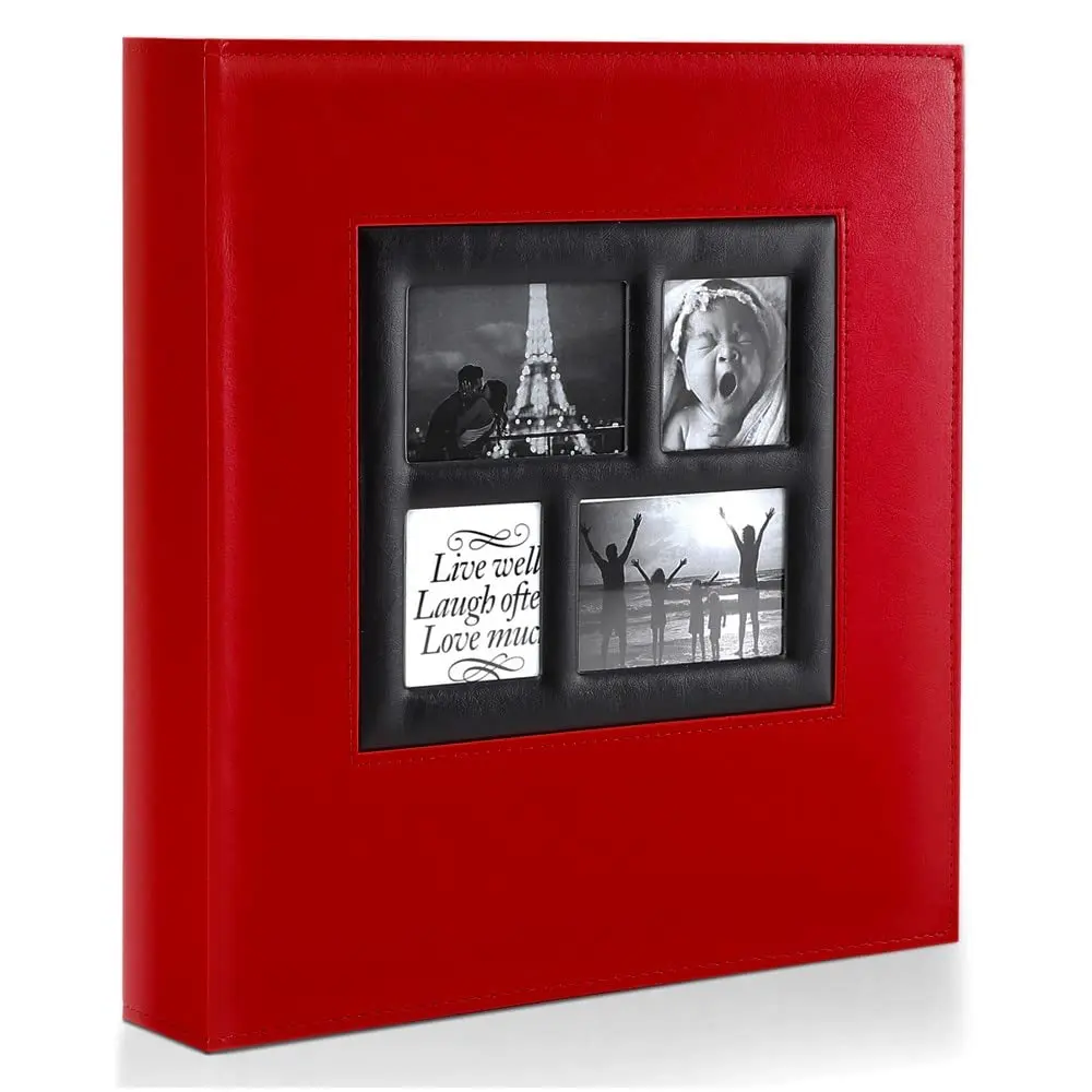 Ywlake Photo Album 4x6 500 Pockets | Extra Large Capacity Family Wedding Album with Leather Cover - main product image