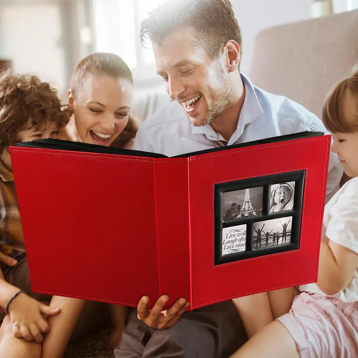 Ywlake Photo Album 4x6 500 Pockets | Extra Large Capacity Family Wedding Album with Leather Cover - view 7