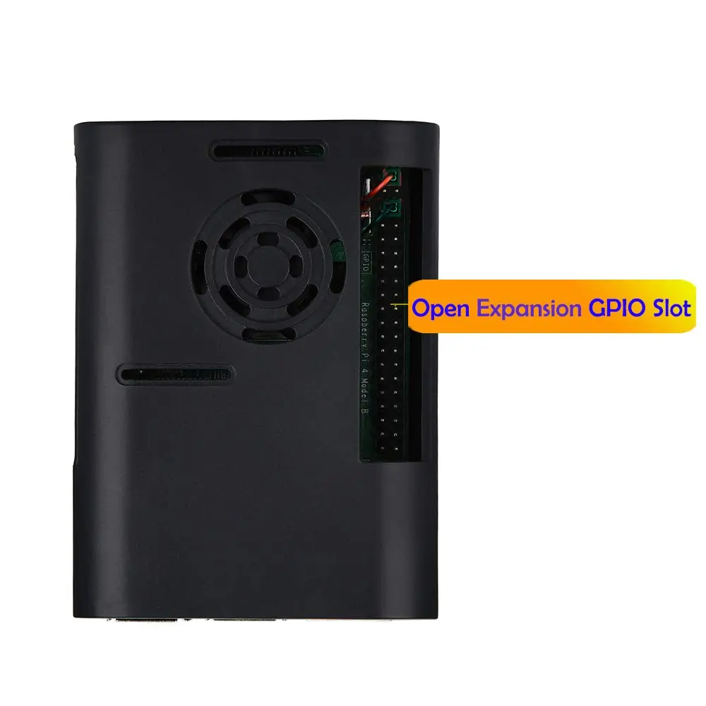 MazerPi Raspberry Pi 4 Case with Cooling Fan & Heatsink | ABS Protective Enclosure for Pi 4B - view 7