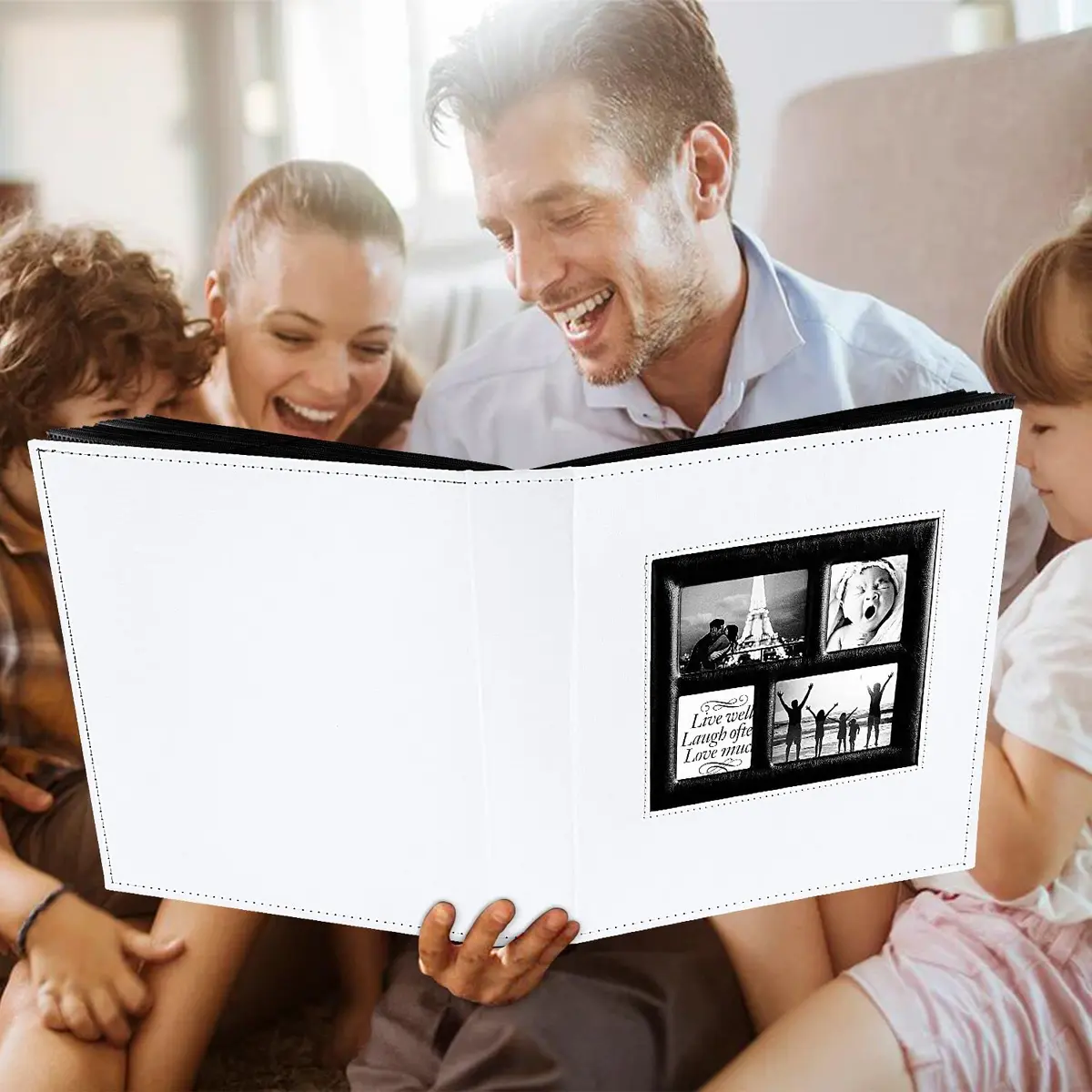 Ywlake Photo Album 4x6 1000 Pockets | Extra Large Capacity Family Wedding Album with Leather Cover - view 7