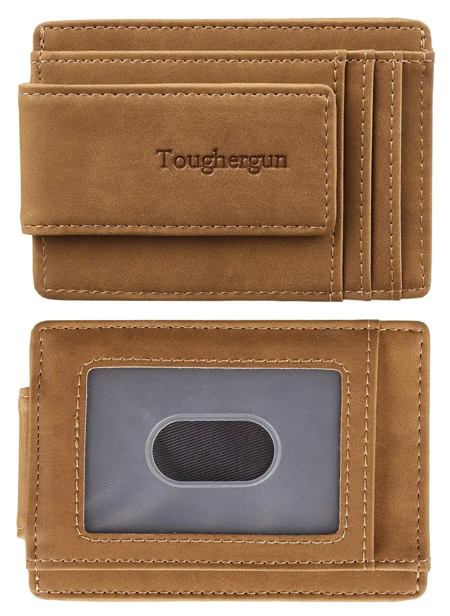 Toughergun Slim Wallet RFID Blocking Money Clip 10.16 cm (4") | Minimalist Front Pocket Card Holder - main product image