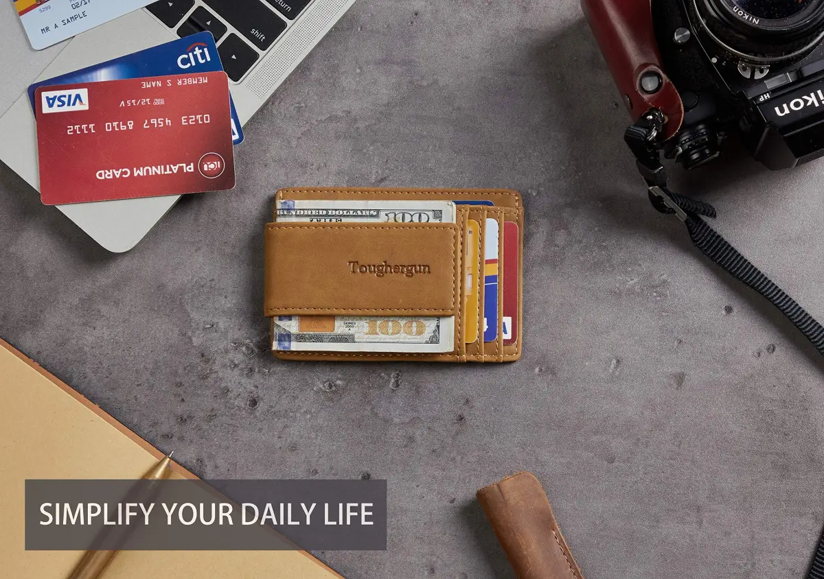 Toughergun Slim Wallet RFID Blocking Money Clip 10.16 cm (4") | Minimalist Front Pocket Card Holder - view 5