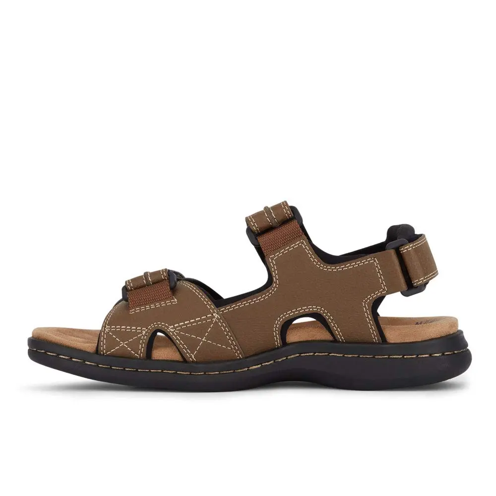 Dockers Mens Newpage Outdoor Sport Sandal Memory Foam, Dark Tan, 15 Wide | Water-Friendly, All-Day Comfort - view 6