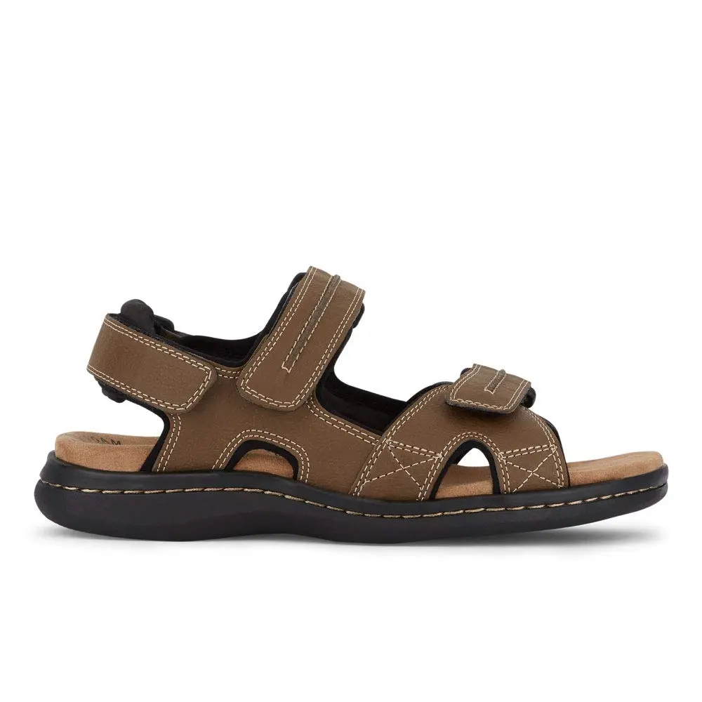 Dockers Mens Newpage Outdoor Sport Sandal Memory Foam, Dark Tan, 15 Wide | Water-Friendly, All-Day Comfort - view 7