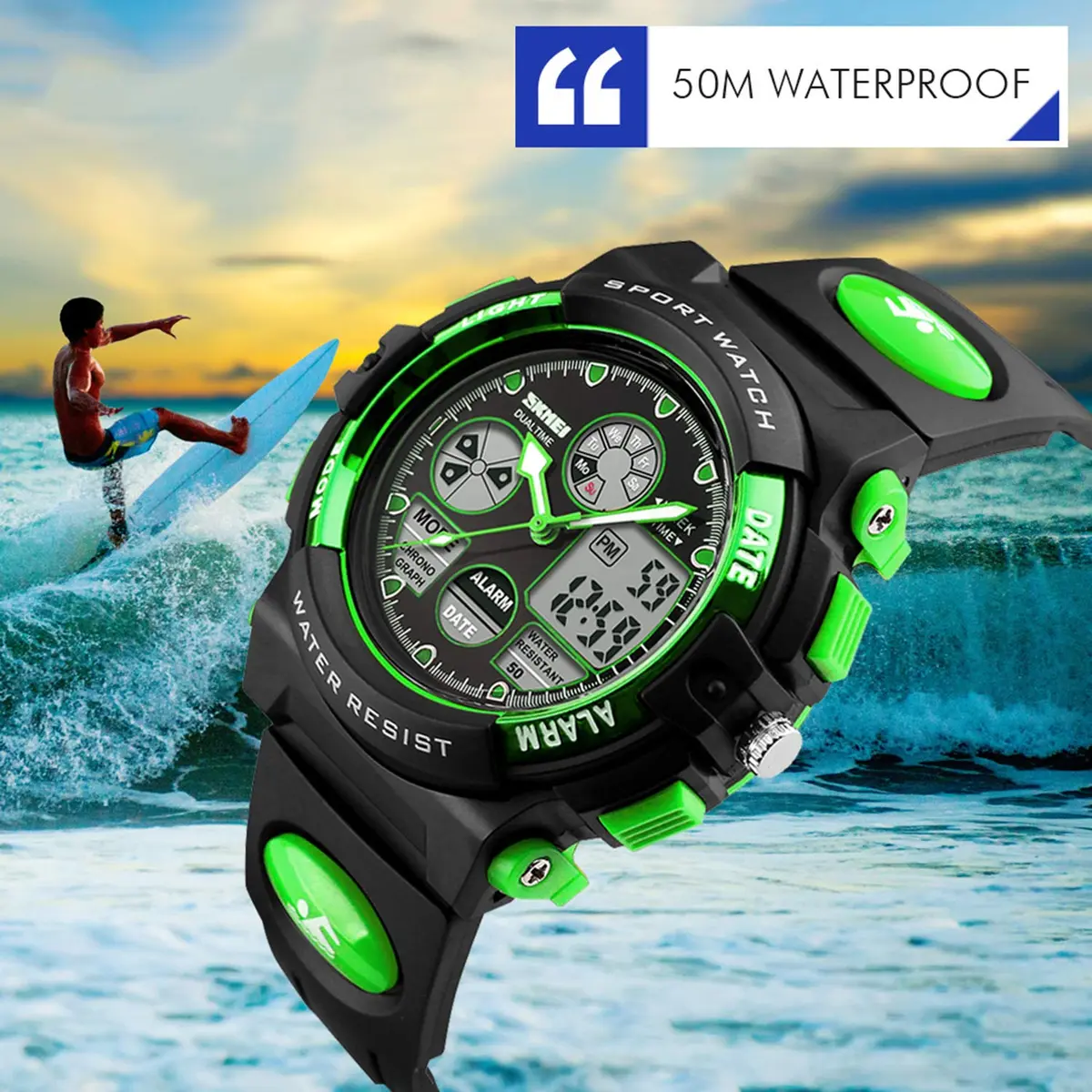 Dayllon Boys Watch,Digital Sport Waterproof 44mm | Multi-Function Analog & Digital for Kids 5-15 - view 5