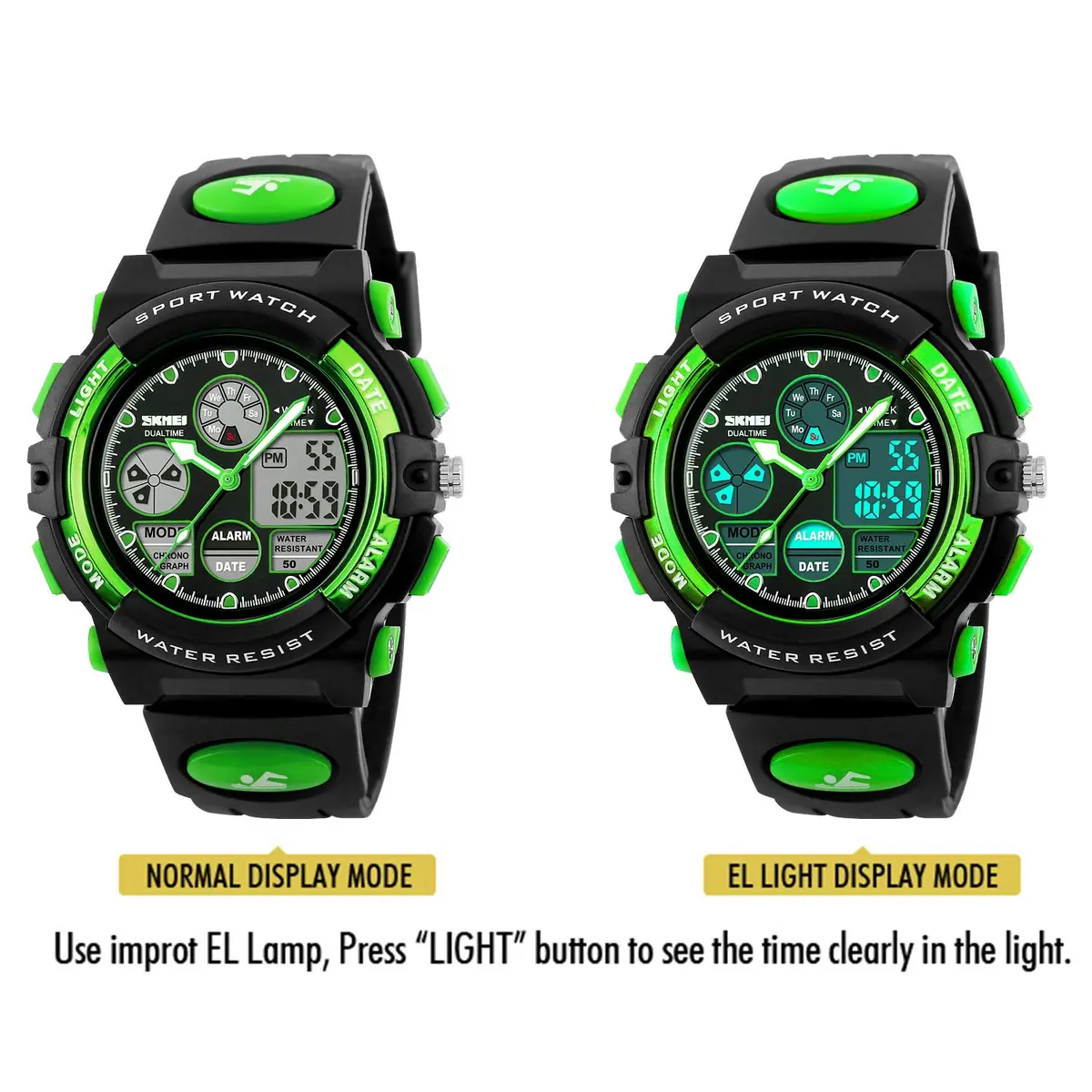 Dayllon Boys Watch,Digital Sport Waterproof 44mm | Multi-Function Analog & Digital for Kids 5-15 - view 6
