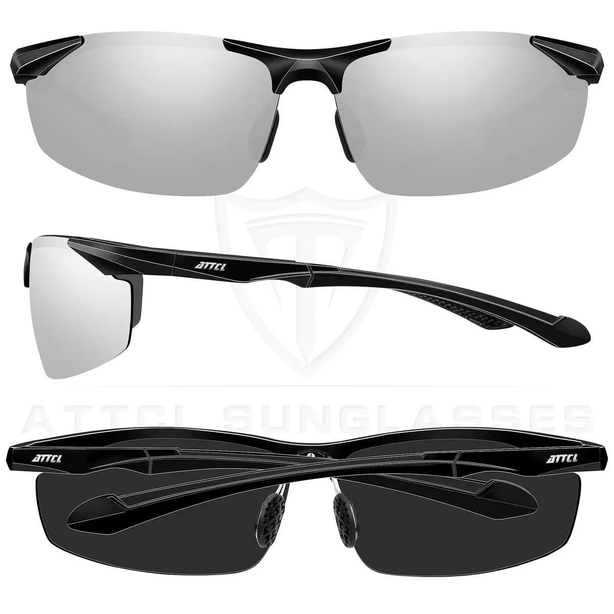 ATTCL Polarized Sports Sunglasses for Men | 64mm Lens Width - view 3