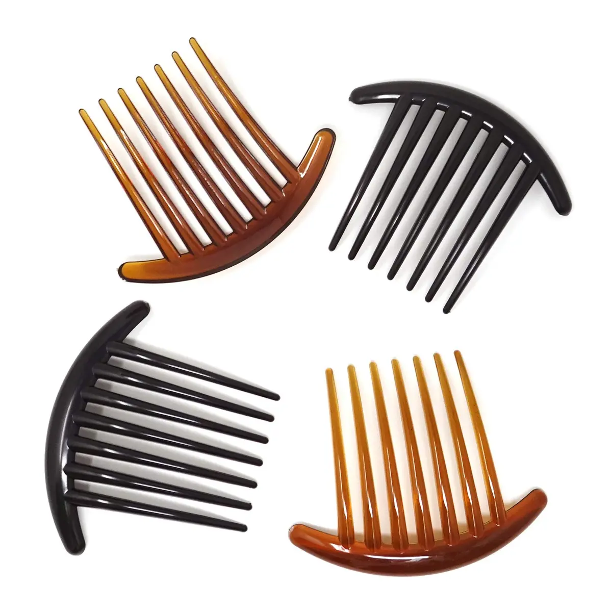 Honbay 6PCS Plastic 7 Tooth French Twist Combs Hair Side Combs Clips Accessory for Women and Girls (4Inch) | Durable, lightweight, fashionable - view 4
