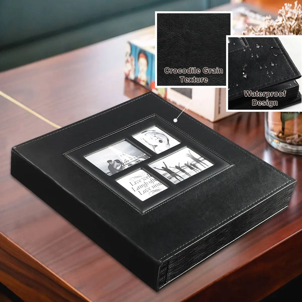 Ywlake Photo Album 4x6 500 Pockets | Extra Large Capacity Wedding Album with Leather Cover - view 3