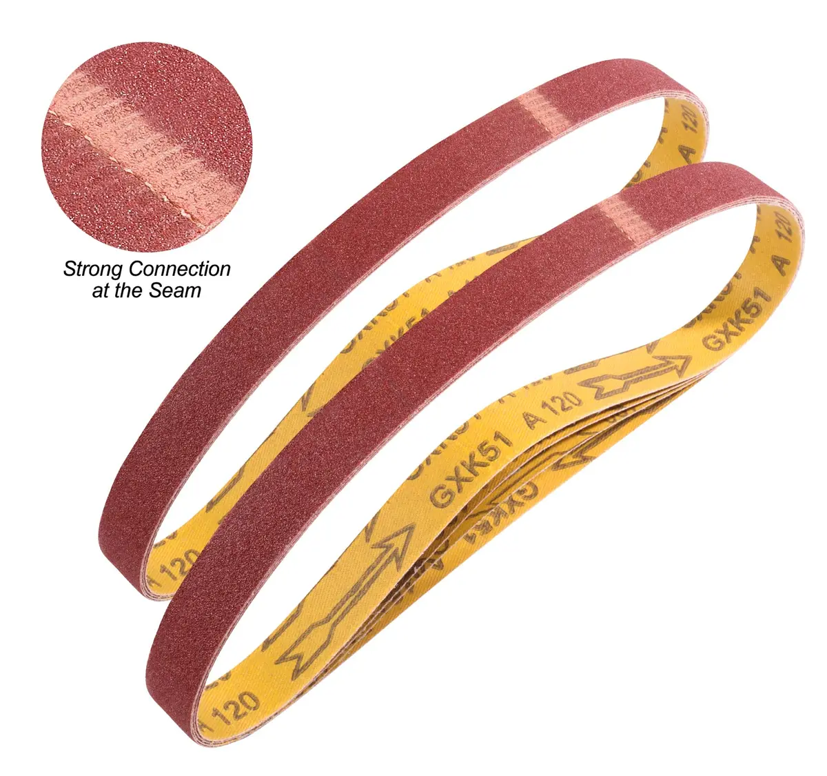 S SATC 1x30 Inch Sanding Belts 24-Pack (60-400 Grits) Aluminum Oxide | Heavy Duty Stripping & Sanding - view 5