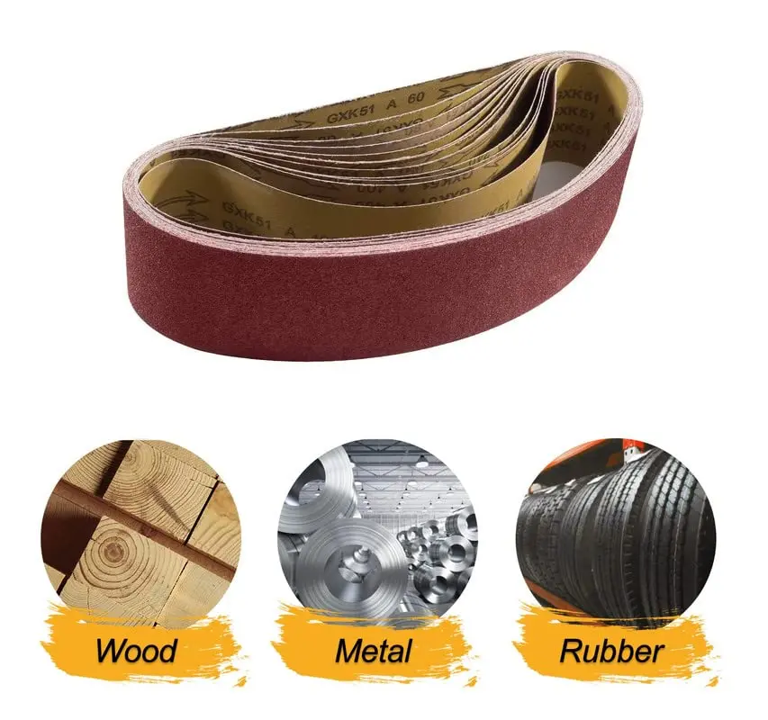 S SATC 4x36 Inch Sanding Belts 12-Pack (60-400 Grits) Aluminum Oxide | Heavy Duty Stripping & Finishing - view 8