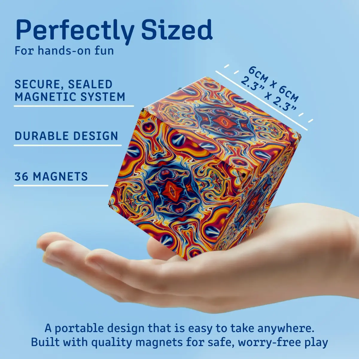 Shashibo DODECA Magnetic Puzzle Cube, Spaced Out Color, 6.3cm (2.5 inch) | STEM/STEAM Educational Toy for Kids & Adults - view 5