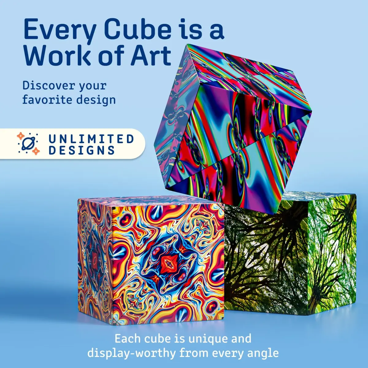 Shashibo DODECA Magnetic Puzzle Cube, Spaced Out Color, 6.3cm (2.5 inch) | STEM/STEAM Educational Toy for Kids & Adults - view 8