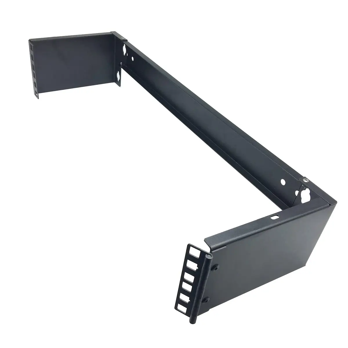 JINGCHENGMEI 2U 19-inch Hinged Wall Mount Patch Panel Bracket- 6-inch Deep | Easy Access & Maintenance (70-120 chars) - main product image