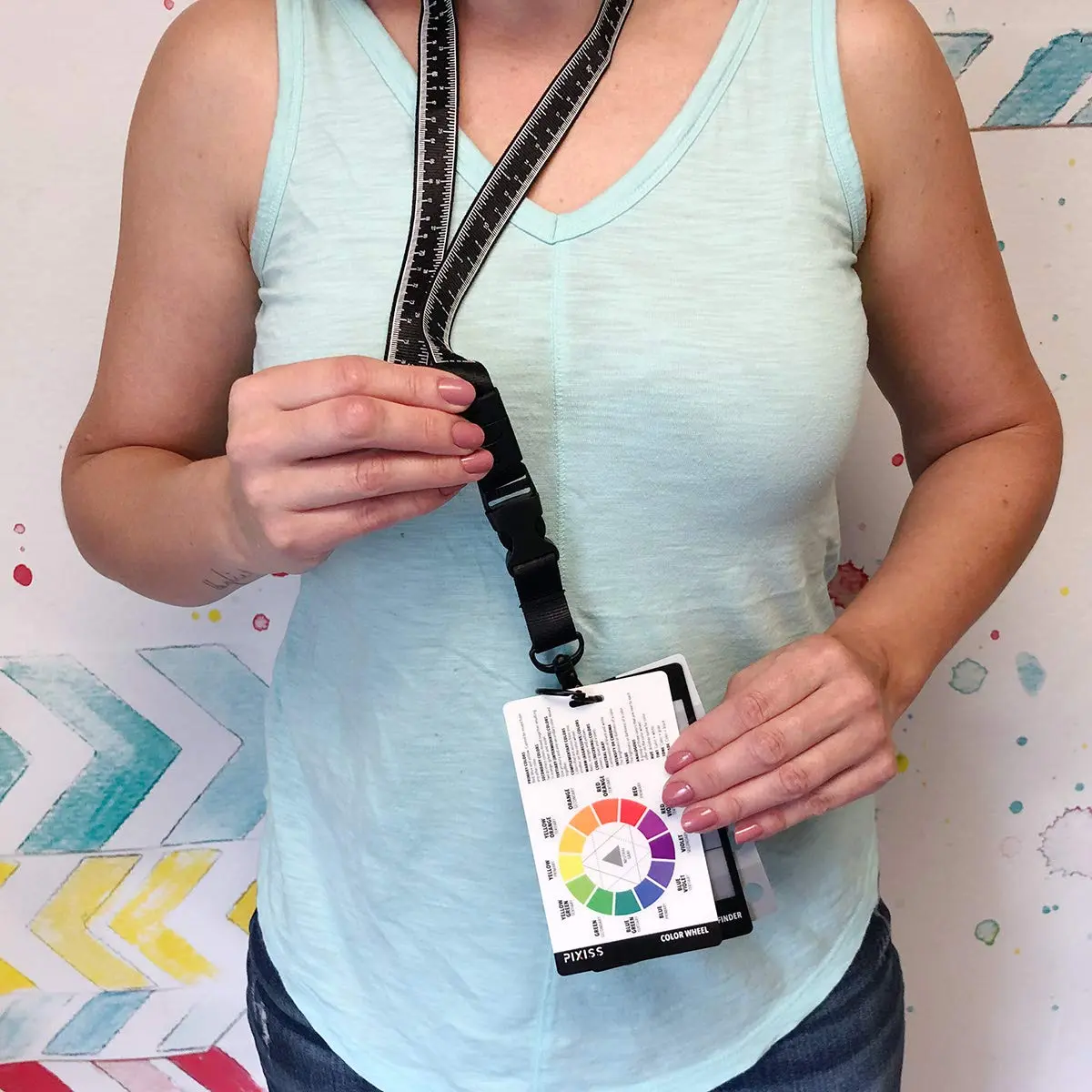 Pixiss Art Craft Kit | Artist Tools on Lanyard, Greyscale, Color Wheel, View Catcher (5x3") - view 9