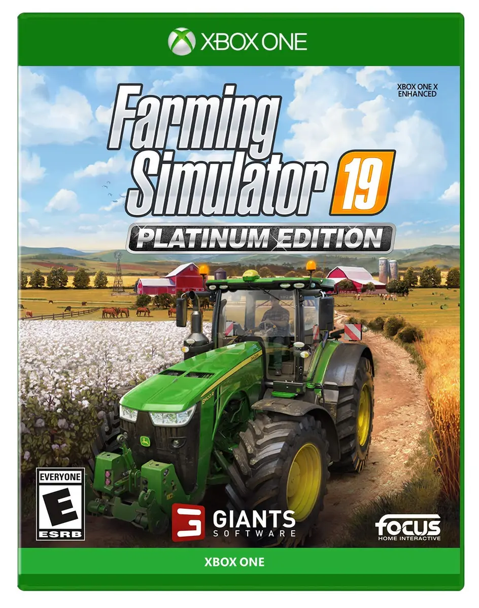 Maximum Entertainment Farming Simulator 19 Platinum Edition Xbox One | Authentic Farming Game with CLAAS Vehicles & Online Multiplayer - main product image