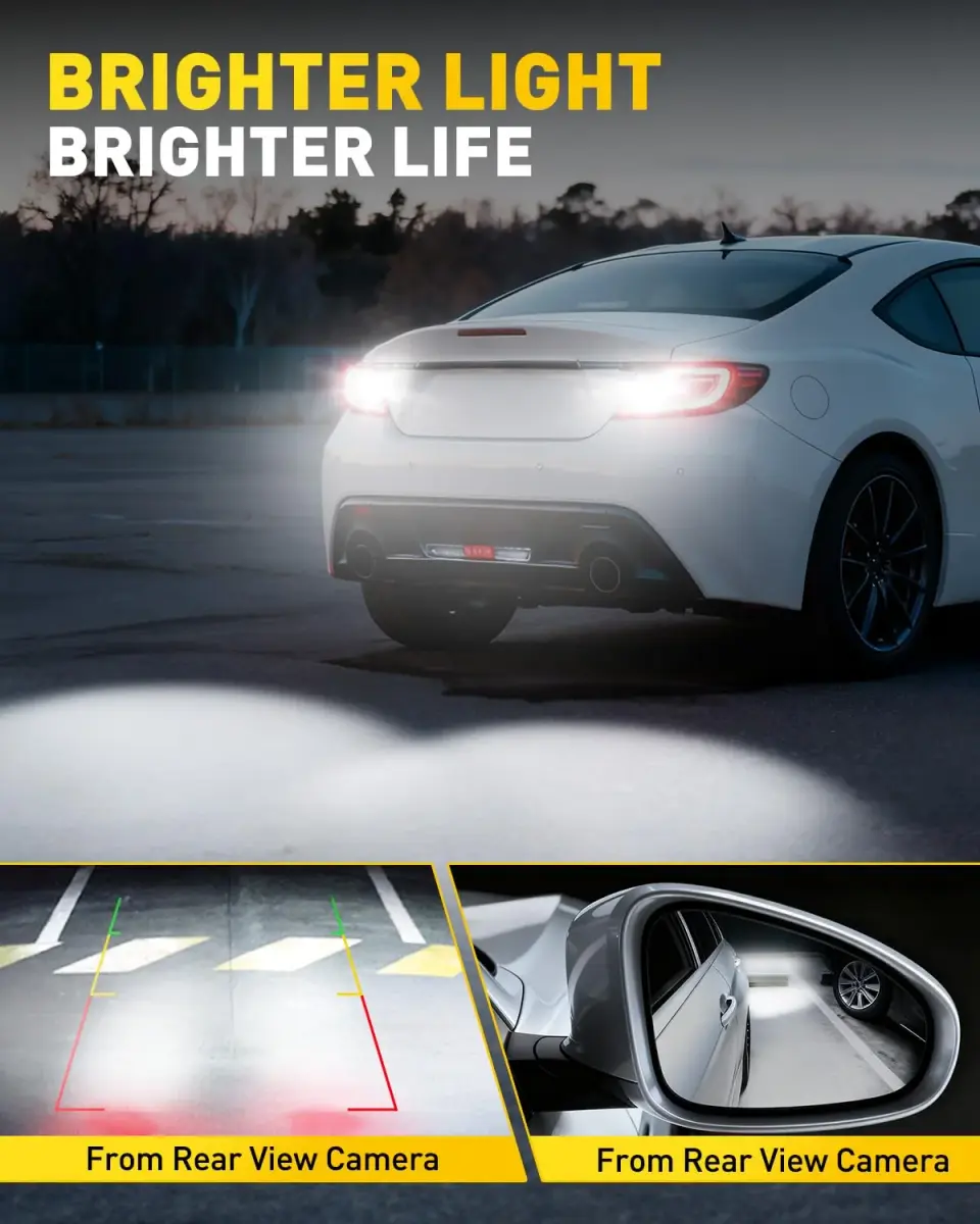 AUXITO 3157 LED White Bulbs (2-Pack) | 6000K Bright Backup Reverse Lights - view 9