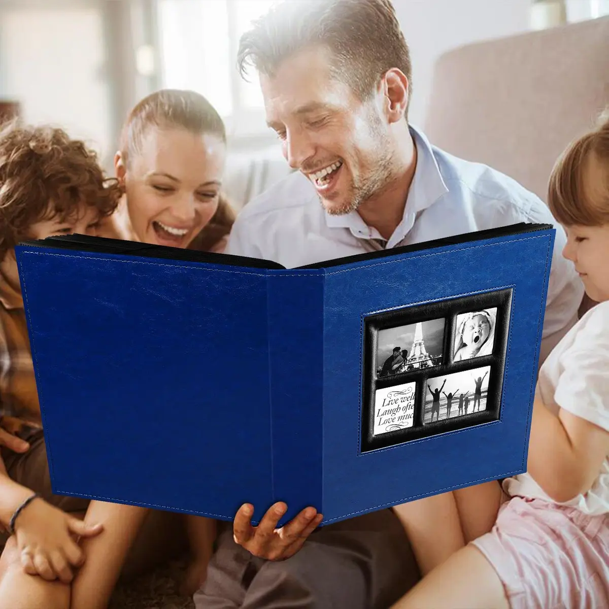 Ywlake Photo Album 4x6 500 Pockets | Extra Large Capacity Family Wedding Album with Leather Cover - view 7